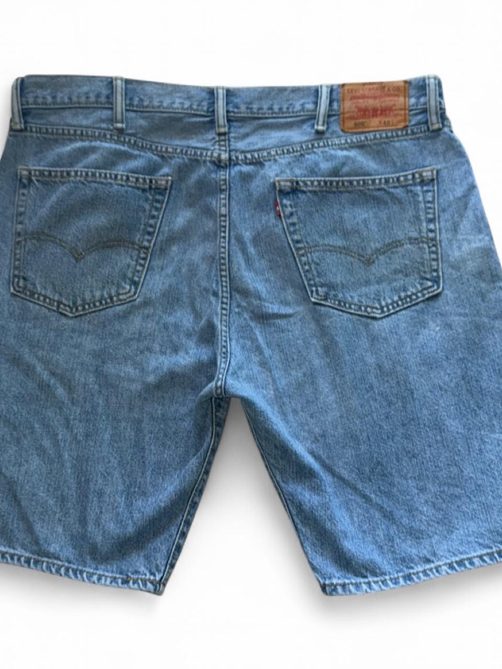 Vintage Y2K Levi's 505 blue denim dad shorts jorts size 40